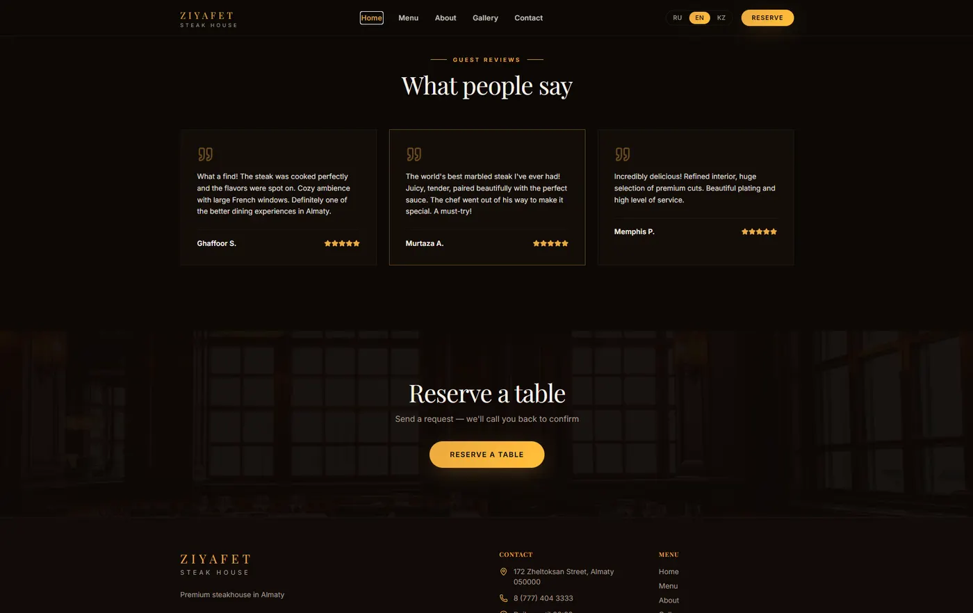 ZIYAFET Steak House — кейс AstraHub, изображение 3